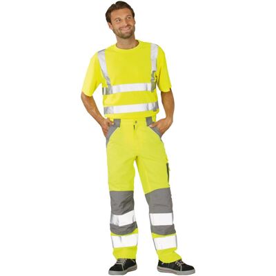 Planam, Arbeitshose, Warnschutz Bundhose Plaline gelb/zink 50 (50) Planam, Arbeitshose, Warnschutz Bundhose Plaline gelb/zink 50 (50)