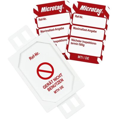 Brady, Sicherheitskennzeichnung, MIC-DE-PK-MTI-I-RD, Microtag Set, 20 x Microtag Halter, 20 x Microtag Einsteckschild (Weiss Brady, Sicherheitskennzeichnung, MIC-DE-PK-MTI-I-RD, Microtag Set, 20 x Microtag Halter, 20 x Microtag Einsteckschild (Weiss