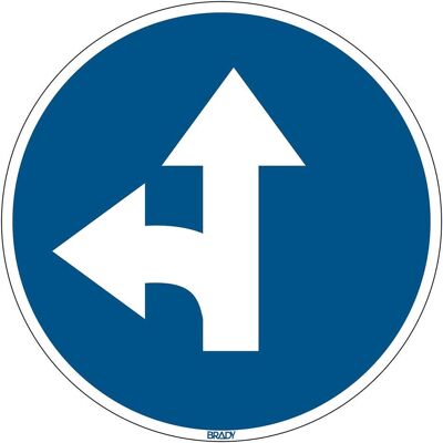 Brady, Sicherheitskennzeichnung, Floor Sign Go straight and Brady, Sicherheitskennzeichnung, Floor Sign Go straight and