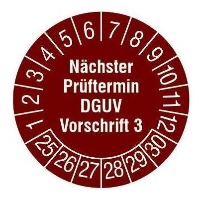 Cimco, Sicherheitskennzeichnung, Prüfplakette br Selbstkl m.Beschr Cimco, Sicherheitskennzeichnung, Prüfplakette br Selbstkl m.Beschr