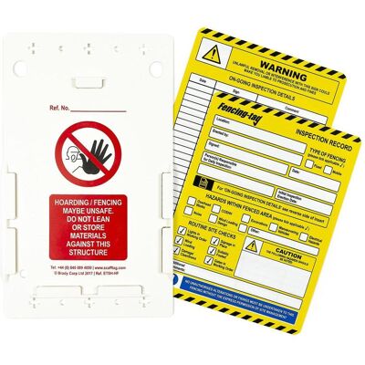 Brady, Sicherheitskennzeichnung, ENT-GB-ETI-FENC, Fencing-tag-Kit, 10 Fencing-tag Halter, 10 Fencing-tag Einsteckschilder, 1 Brady, Sicherheitskennzeichnung, ENT-GB-ETI-FENC, Fencing-tag-Kit, 10 Fencing-tag Halter, 10 Fencing-tag Einsteckschilder, 1