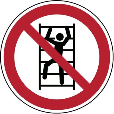 Brady, Sicherheitskennzeichnung, No climbing - ISO 7010 Brady, Sicherheitskennzeichnung, No climbing - ISO 7010