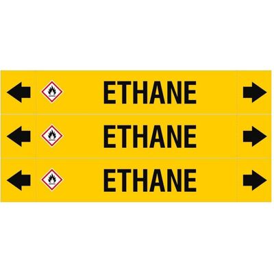 Brady, Sicherheitskennzeichnung, ASME - Rohrmarkierer - Ethane Brady, Sicherheitskennzeichnung, ASME - Rohrmarkierer - Ethane