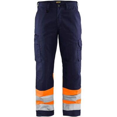 Blakläder, Arbeitshose, unisex Warnschutzhose 1564 marine, orange Grösse 58 (58) Blakläder, Arbeitshose, unisex Warnschutzhose 1564 marine, orange Grösse 58 (58)