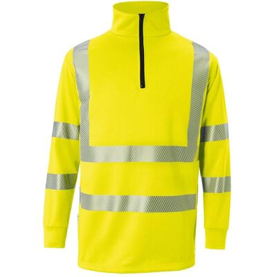 Kübler, Arbeitsjacke, REFLECTIQ Zip-Sweater PSA 2 warngelb XL Kübler, Arbeitsjacke, REFLECTIQ Zip-Sweater PSA 2 warngelb XL