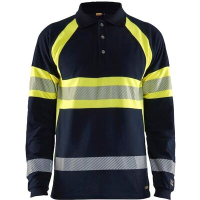 Blakläder, Arbeitsoberteil, Multinorm-Poloshirt, marineblau / gelb, Unisex-Grösse: XL (XL) Blakläder, Arbeitsoberteil, Multinorm-Poloshirt, marineblau / gelb, Unisex-Grösse: XL (XL)