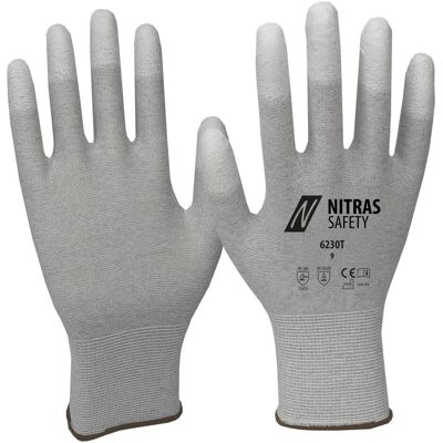 Nitras, Schutzhandschuhe, Handschuhe Grösse 11 grau/weiss EN 388, EN 16350 PSA-Kategorie II (11) Nitras, Schutzhandschuhe, Handschuhe Grösse 11 grau/weiss EN 388, EN 16350 PSA-Kategorie II (11)