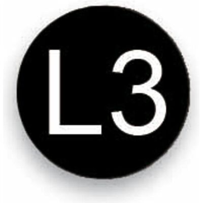 Cimco, Sicherheitskennzeichnung, Leiterkennzeichnung L 3 schwarz 182624 Cimco, Sicherheitskennzeichnung, Leiterkennzeichnung L 3 schwarz 182624