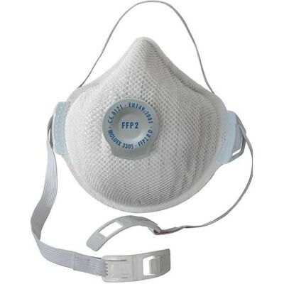 Moldex, Atemschutzmaske, Atemschutzmaske AIR Plus 330501 FFP2 / V R D mit Ausatemventil (FFP2, 5x) Moldex, Atemschutzmaske, Atemschutzmaske AIR Plus 330501 FFP2 / V R D mit Ausatemventil (FFP2, 5x)