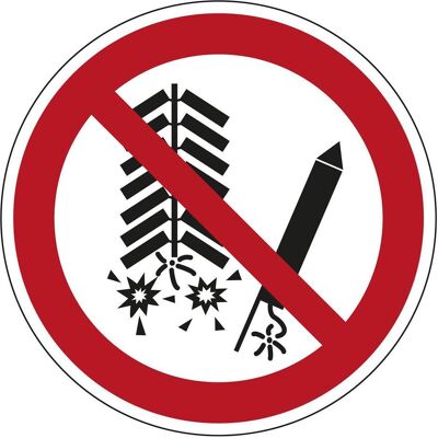 Brady, Sicherheitskennzeichnung, ISO-Sicherheitsschild - Feuerwerk zünden verboten Brady, Sicherheitskennzeichnung, ISO-Sicherheitsschild - Feuerwerk zünden verboten