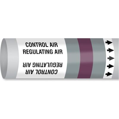 Brady, Sicherheitskennzeichnung, B-7541, ISO 14726 IMO Rohrmarkierer - Kontrollierte Luft / Regulierungsluft, Polyester, Grau Brady, Sicherheitskennzeichnung, B-7541, ISO 14726 IMO Rohrmarkierer - Kontrollierte Luft / Regulierungsluft, Polyester, Grau