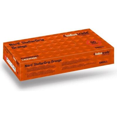 Meditrade, Schutzhandschuhe, Industrade unisex Einmalhandschuhe Nitril StellarGrip Orange orange Grösse S 50 St. (S) Meditrade, Schutzhandschuhe, Industrade unisex Einmalhandschuhe Nitril StellarGrip Orange orange Grösse S 50 St. (S)