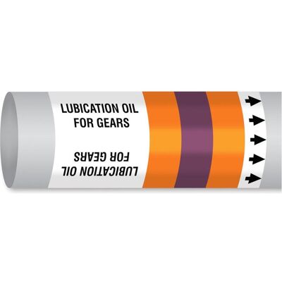 Brady, Sicherheitskennzeichnung, B-7541, ISO 14726 IMO Rohrmarkierer - Lubrication oil for gears (Öl zum Schmieren in Getrieb Brady, Sicherheitskennzeichnung, B-7541, ISO 14726 IMO Rohrmarkierer - Lubrication oil for gears (Öl zum Schmieren in Getrieb
