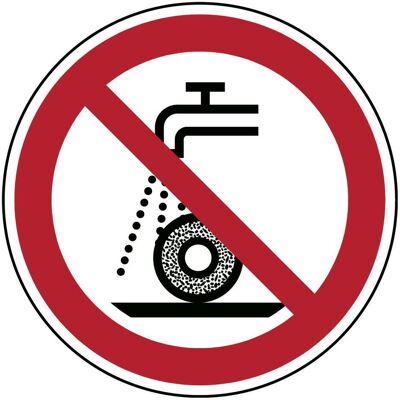 Brady, Sicherheitskennzeichnung, ISO-Sicherheitsschild - Für Nassschleifen nicht zulässig Brady, Sicherheitskennzeichnung, ISO-Sicherheitsschild - Für Nassschleifen nicht zulässig