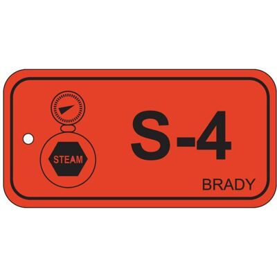 Brady, Sicherheitskennzeichnung, B-7527, Polypropylen Schild, Energy Source Tag - Steam/Dampf, 75 x 38mm, Schwarz auf Orange Brady, Sicherheitskennzeichnung, B-7527, Polypropylen Schild, Energy Source Tag - Steam/Dampf, 75 x 38mm, Schwarz auf Orange