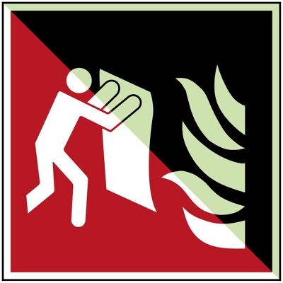 Brady, Sicherheitskennzeichnung, Feuerlöschdecke – Sicherheitsschild – ISO 7010 Brady, Sicherheitskennzeichnung, Feuerlöschdecke – Sicherheitsschild – ISO 7010