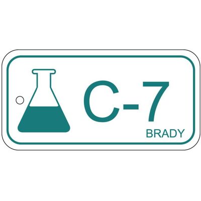 Brady, Sicherheitskennzeichnung, B-7527, Polypropylen Schild, Energy Source Tag - Chemical/Chemikalien, 75 x 38mm, Türkis auf Brady, Sicherheitskennzeichnung, B-7527, Polypropylen Schild, Energy Source Tag - Chemical/Chemikalien, 75 x 38mm, Türkis auf