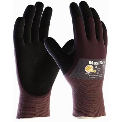 ATG, Schutzhandschuhe, Handschuhe MaxiDry 56-425 Grösse 10 lila/schwarz EN 388 PSA-Kategorie II (10) ATG, Schutzhandschuhe, Handschuhe MaxiDry 56-425 Grösse 10 lila/schwarz EN 388 PSA-Kategorie II (10)
