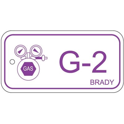 Brady, Sicherheitskennzeichnung, B-7527, Polypropylen Schild, Energy Source Tag - Gas, 75 x 38mm, Violett auf Weiss, Beschrift Brady, Sicherheitskennzeichnung, B-7527, Polypropylen Schild, Energy Source Tag - Gas, 75 x 38mm, Violett auf Weiss, Beschrift