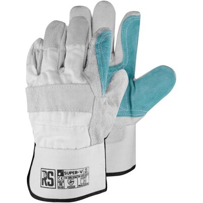 RS, Schutzhandschuhe, Super V, Rindsleder, Docker-Arbeitshandschuhe, Gre 10 (10) RS, Schutzhandschuhe, Super V, Rindsleder, Docker-Arbeitshandschuhe, Gre 10 (10)