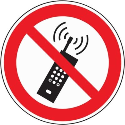 HP Autozubehör, Sicherheitskennzeichnung, Verbotszeichen Mobilfunk verboten HP Autozubehör, Sicherheitskennzeichnung, Verbotszeichen Mobilfunk verboten