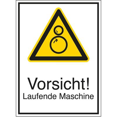 Brady, Sicherheitskennzeichnung, STD-433-131X185-B7541, Warnschilder - Vorsicht! Laufende Maschine Brady, Sicherheitskennzeichnung, STD-433-131X185-B7541, Warnschilder - Vorsicht! Laufende Maschine