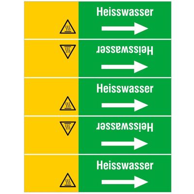 Brady, Sicherheitskennzeichnung, ISO 20560 Rohrmarkierer - Wasser Brady, Sicherheitskennzeichnung, ISO 20560 Rohrmarkierer - Wasser