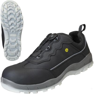 Nitras, Sicherheitsschuhe, SPORT STEP FIT, S3 Sicherheitshalbschuhe, strapazierfähiges Vollleder, schwarz, widerstandsfä (S3, 42) Nitras, Sicherheitsschuhe, SPORT STEP FIT, S3 Sicherheitshalbschuhe, strapazierfähiges Vollleder, schwarz, widerstandsfä (S3, 42)