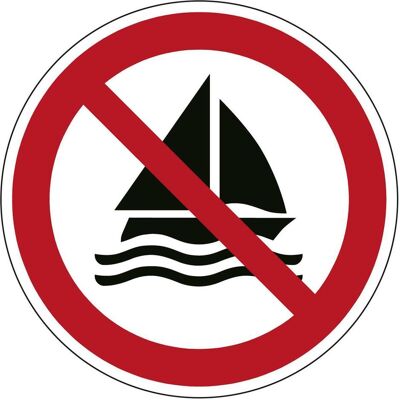 Brady, Sicherheitskennzeichnung, ISO-Sicherheitsschild - Segeln verboten Brady, Sicherheitskennzeichnung, ISO-Sicherheitsschild - Segeln verboten
