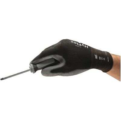 Ansell, Schutzhandschuhe, Handschuhe HyFlex 11-601 Grösse 9 schwarz/grau EN 388 PSA-Kategorie II (9) Ansell, Schutzhandschuhe, Handschuhe HyFlex 11-601 Grösse 9 schwarz/grau EN 388 PSA-Kategorie II (9)