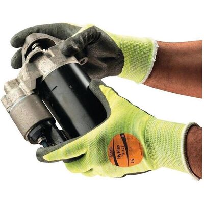 Ansell, Schutzhandschuhe, Handschuhe HyFlex 11-423 Grösse 9 grau/hellgelb EN 388, EN 407 PSA-Kategorie III (11) Ansell, Schutzhandschuhe, Handschuhe HyFlex 11-423 Grösse 9 grau/hellgelb EN 388, EN 407 PSA-Kategorie III (11)