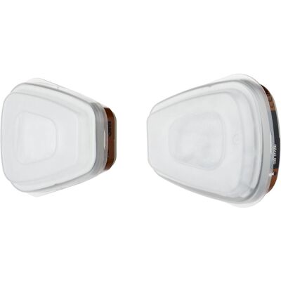 3M Atemschutzmaske, Ersatzfilter für Atemschutz Halbmaske 6002C (A2P2, 2x) 3M Atemschutzmaske, Ersatzfilter für Atemschutz Halbmaske 6002C (A2P2, 2x)