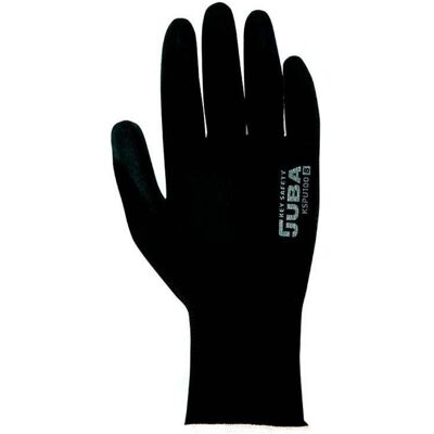 Juba, Schutzhandschuhe, Polyester glove with polyurethane palm, keep safe, black, s-9 l (9) Juba, Schutzhandschuhe, Polyester glove with polyurethane palm, keep safe, black, s-9 l (9)