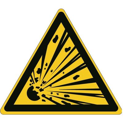 Brady, Sicherheitskennzeichnung, ISO-Sicherheitsschild - Warnung vor explosionsgefährlichen Stoffen Brady, Sicherheitskennzeichnung, ISO-Sicherheitsschild - Warnung vor explosionsgefährlichen Stoffen