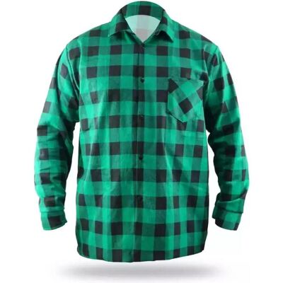 Dedra, Arbeitsoberteil, Flanellhemd grün, Grösse XXXL, 100% Baumwolle (3XL, 58) Dedra, Arbeitsoberteil, Flanellhemd grün, Grösse XXXL, 100% Baumwolle (3XL, 58)
