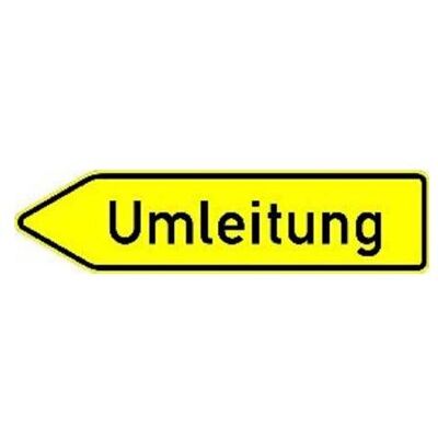 Magni, Sicherheitskennzeichnung, VKZ.454-10, 1250x350mm Umleitung linksweisend RAL-Gütezeichen Folie RA2 Magni, Sicherheitskennzeichnung, VKZ.454-10, 1250x350mm Umleitung linksweisend RAL-Gütezeichen Folie RA2