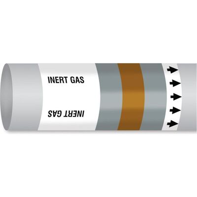 Brady, Sicherheitskennzeichnung, B-7541, ISO 14726 IMO Rohrmarkierer - Edelgas, Polyester, Grau/Braun/Grau, glänzend, 225.00 Brady, Sicherheitskennzeichnung, B-7541, ISO 14726 IMO Rohrmarkierer - Edelgas, Polyester, Grau/Braun/Grau, glänzend, 225.00