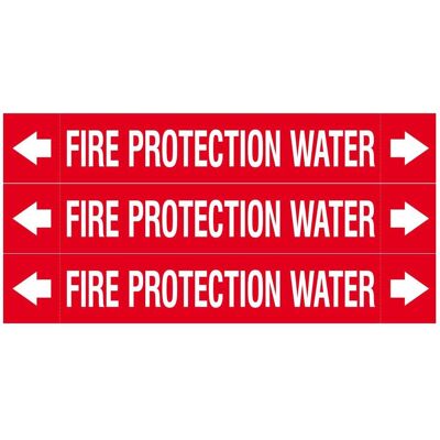 Brady, Sicherheitskennzeichnung, ASME - Rohrmarkierer - Fire Protection Water Brady, Sicherheitskennzeichnung, ASME - Rohrmarkierer - Fire Protection Water