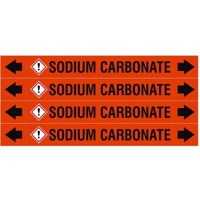 Brady, Sicherheitskennzeichnung, ASME - Rohrmarkierer - Sodium Carbonate Brady, Sicherheitskennzeichnung, ASME - Rohrmarkierer - Sodium Carbonate