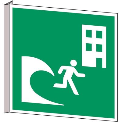 Brady, Sicherheitskennzeichnung, ISO Safety Sign - Tsunami Brady, Sicherheitskennzeichnung, ISO Safety Sign - Tsunami