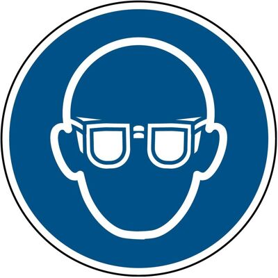 Brady, Sicherheitskennzeichnung, ISO Safety Sign - Wear eye Brady, Sicherheitskennzeichnung, ISO Safety Sign - Wear eye