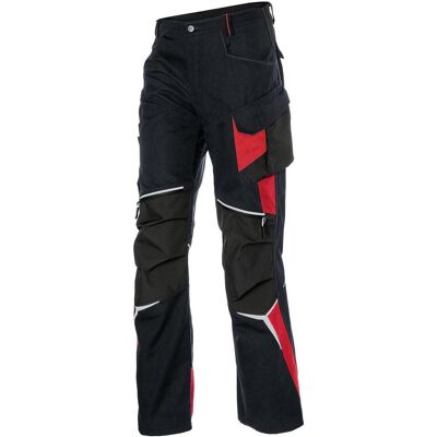 Kübler, Arbeitshose, Hose BODYFORCE PRO PSA 2 schwarz/mittelrot Form 2125 Grösse 25 (25) Kübler, Arbeitshose, Hose BODYFORCE PRO PSA 2 schwarz/mittelrot Form 2125 Grösse 25 (25)