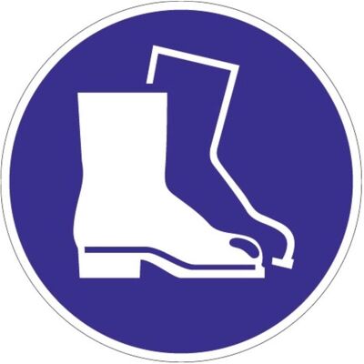 HP Autozubehör, Sicherheitskennzeichnung, Gebotszeichen ASR A1.3/DIN EN ISO 7010 Fussschutz benutzen Folie HP Autozubehör, Sicherheitskennzeichnung, Gebotszeichen ASR A1.3/DIN EN ISO 7010 Fussschutz benutzen Folie