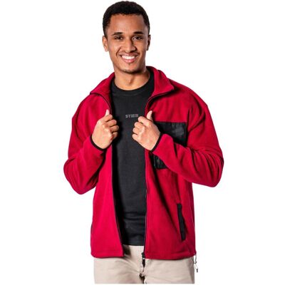 Stier, Arbeitsjacke, Zip Fleece L Deep Red (L) Stier, Arbeitsjacke, Zip Fleece L Deep Red (L)