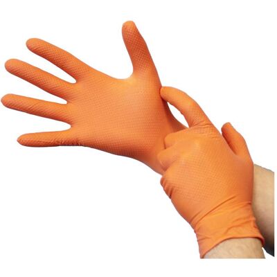 Meditrade, Schutzhandschuhe, Industrade unisex Einmalhandschuhe Nitril StellarGrip Orange orange Grösse S 50 St. (S) Meditrade, Schutzhandschuhe, Industrade unisex Einmalhandschuhe Nitril StellarGrip Orange orange Grösse S 50 St. (S)