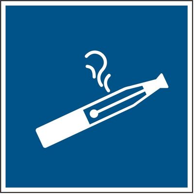Brady, Sicherheitskennzeichnung, Informationsschild – E-Zigaretten erlaubt Brady, Sicherheitskennzeichnung, Informationsschild – E-Zigaretten erlaubt