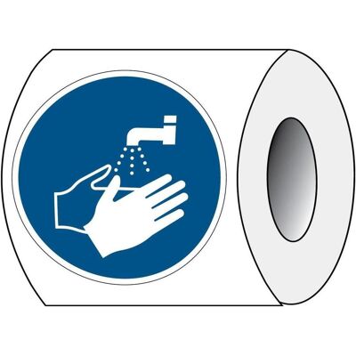 Brady, Sicherheitskennzeichnung, ISO 7010 PIC M011 B-7541 ISO Sicherheitskennzeichnung - Hände waschen Laminierter Polyest Brady, Sicherheitskennzeichnung, ISO 7010 PIC M011 B-7541 ISO Sicherheitskennzeichnung - Hände waschen Laminierter Polyest