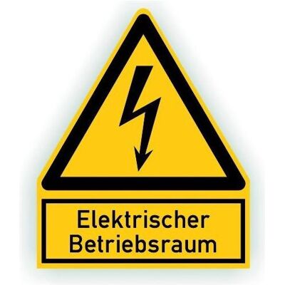 Cimco, Sicherheitskennzeichnung, Warnschild Elektrischer Betriebsraum 182734 Cimco, Sicherheitskennzeichnung, Warnschild Elektrischer Betriebsraum 182734