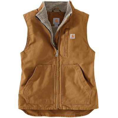 Carhartt, Damen, Mäntel, Sherpa Lined Mock Neck Vest Brown Gr.Xl, Braun Carhartt, Damen, Mäntel, Sherpa Lined Mock Neck Vest Brown Gr.Xl, Braun