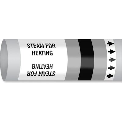 Brady, Sicherheitskennzeichnung, B-7541, ISO 14726 IMO Rohrmarkierer - Steam for heating (Dampf zum Heizen), Polyester, Silbe Brady, Sicherheitskennzeichnung, B-7541, ISO 14726 IMO Rohrmarkierer - Steam for heating (Dampf zum Heizen), Polyester, Silbe